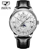 Wristwatches JSDUN Top Men Men Mechanical Watch Business Men's Men's Automatic تلقائيًا لـ 40 مم Relojes Hombre