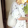 Women Mesh Bag With Inner Pocket Beach Handbag Hollow Mesh Shoulder Bag Cotton Thread Crochet Fishnet Bag 1223070