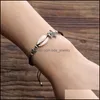 Charm Bracelets Braided Bracelet Unisex - Hand-Woven Bracelets Anklet With Shells Starfish Great Surfer Hawaiian Style J Dhseller2010 Dhlea