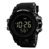 Wristwatches Sports Watch For Men Casual Silicone Multi-function Waterproof Alarm Clock Luminous Large Screen LED Electronic Digital Watches