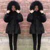 Womens Down Parkas Warm Winter Coat Hooded Short Zip Thicken Puffer Jacket Quilted Parka with Fur Trimmed Hood Autumn 220902