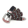 2022 مصمم BB Belt Simon Men's Women's Women Womenling Diamond Hop Hop Base Black Black Blue White Multicolor Rhinestons Gift