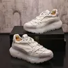 Designers de luxe Robe à lacets Chaussures de fête de mariage Mode Blanc Respirant Antidérapant Casual Sneaker Bout Rond Épais Bas Loisirs Marche Mocassins