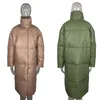 Femmes vers le bas Parkas Malina hiver mode droite manteaux amples poches élégantes longues vestes en coton femme dames JM 220905