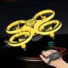 Intelligent Uav RC Mini Quadcopter Induction Drone Montre Intelligente Geste De Détection À Distance Avion UFO Main Contrôle Drone Altitude Maintien Enfants 220905