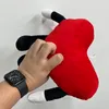 Kırmızı aşk kalp kötü tavşan filmleri tv peluş bebek oyuncak doldurulmuş hayvanlar moda şarkıcı sanatçı pp pamuk yaşam ev dekorasyon hediyesi