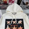 Designer top version Hoodie handmade GU 2022 autumn and winter new five-pointed star logo hooded sweater