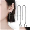 Cuelga los pendientes de la borla de la lámpara de las señoras largas perfectas vestido de regalo joyería de acero inoxidable Sier Drop Entrega 2021 Dhseller2010 Dhfx6