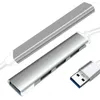 5 Gbit/s 4-Port USB Hub Tragbarer Splitter Aluminium 4 In 1 Dockingstation Multiport Adapter Dongle Mit 3,0 2,0 Ports