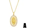 Sieraden Kettingen Hangers goud rose goud Maagd MaryO ketting Zirconia Sieraden Kubieke Kristal Cz Fashion Charm s345j