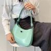 Solidny kolor gładki skórzane torby na ramię dla kobiet designerskie luksusowe torebkę Hasp Kobietowe podtrzymanie