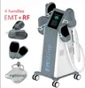 Elektromagnetische Muskelstimulation, Schlankheitsmaschine, Fettverbrennung, EMS, Körperkonturierung, Muskeltraining, HIEMT RF, 4 Griffe, mit Sitz, Emslim Gesäßlift-Bildhauer