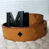 أحزمة المصمم للرجال أزياء المصممين Mens M Belt Luxury for Man Leather Belts for Men Women with Box and Tags207b