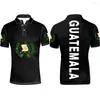 Herren Polos GUATEMALA Männliches Hemd Diy Benutzerdefinierte Name Nummer Gtm Nation Flagge Land Guatemaltekisch Spanisch College Print Po Kleidung