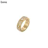 Donia Jewelry Luxury Ring Erdaggerated European 및 American Fashion Starry Titanium Micro-Inlaid 지르콘 크리에이티브 디자이너 Gifts324X