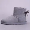 Australien australiska snöskor klassiska varma stövlar kvinnor mini halva snö boot usa gs 585401 vinter full päls fluffy päls satin ankeltooties eur24-42