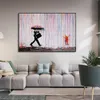 Samenvatting Graffiti Art Man met overkoepelende canvas schilderen Noordse posters en prints Wall Art Picture voor woonkamer slaapkamer decor