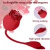 Artículos de belleza Rose Vibator Toy para mujeres Vibrador de succión Potente Vagina Clítoris Estimulación Nipple Sucker Mujer Masturb Producto sexy para adultos