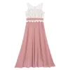 Girl Dresses Summer Girls Dress Chiffon Flower Sleeveless Wedding Party Princess Birthday Evening Costume Pageant