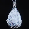 Natuurlijke edelsteen hanger traan traan witte kristal liefde kralen Reiki chakra genezing hanger ketting ketting sieraden n3464