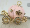 Pendant Necklaces 10pcs/lot 4.3 4.3cm Cute Girls Gift Alloy Pumpkin Carriage Chariot Charm Accessories For Chunky Beads Necklace Key Chain