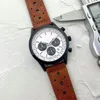 2022 جديدة متعددة الوظائف Quartz Strap Watch قرن من القرن الماضي توقيت التوقيت غير الرسمي لرجال الأعمال المزاجية