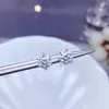 Серьги-гвоздики 0,5-1 карат D Цвет Муазанит Для женщин Высочайшее качество 100% стерлингового серебра 925 пробы Сверкающие свадебные украшения