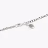 925 Sterling Silver Necklace Jewelry Petite Pave Bead Design Jewelry Women Necklaces Birthday Gifts 3MM Box Chain 18 Inches