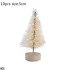 Décorations de Noël faux pin mini artificiel sisal miniature party potep for Ornament