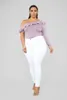 Plus Size Womens Skinny Jeans High Waisted Stretch Slim Denim Butt Lift Pencil Pants