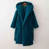 PARKAS PARKAS 2022 MULHERES CAPATO DE INVERNO CAZELO DE INVERNO ELEXIMENTO QUENTE quente fofo longo Parka PROOXE feminina à prova de água Casaco novo T220908