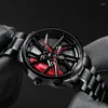 Наручительные часы роскошные спортивные автомобильные колеса для мужчин Top Brand Amg Rim Dial 3D Fashion Men39s Водостойенный Relogio Masculino6910780