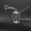 Cachimbos de água mini queimador de óleo de vidro Bubbler com haste inferior Dab Rigs