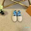 2022-Women 's Shoes Flat Heel Canvas 레이스 업 여성 라운드 격자 패션 니트 신발