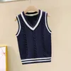 Gilet Uniforme scolastica per bambini Gilet per bambini Pullover lavorato a maglia Cappotto per capispalla per ragazzi adolescenti Ragazze 4 6 8 10 12 14 anni Gilet 220905