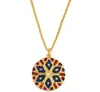 Ювелирные ожерелья подвески круглое ожерелье Циркония Ювелирные изделия Кубический кристалл CZ Fashion Charm S53J