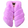 Gilet Bébé Filles Gilet En Fausse Fourrure Tenues Noël Hiver Enfants Gilet Enfants Manteau Chaud Infant Manteau Sans Manches Vêtements Survêtement 220905