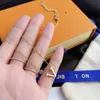 Tasarımcı Kolye Zinciri Kristal Bildirimi Düğün Takısı Markalı 18K Altın Kaplama Paslanmaz Çelik Kolyeler Moda Kadın Kolye Gerdanlık Mektubu Istakoz Kapat