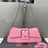 Bolsos de diseñador para mujer, bolso de hombro con cadena, correa de cuero, bolso cruzado de cocodrilo, bolsos de Color sólido, solapa decorativa ajustable