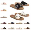 2022 new women woody slides designer canvas rubber slippers white black soft pink sail womens mules flat sandals fashion outdoor beach shoes