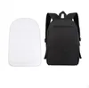 (50 piezas) Mochila de transferencia de calor por sublimación en blanco, suministros de impresión para mochilas escolares