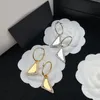 Mode Baumeln Ohrringe Luxurys Designer Ohrring Für Männer Frauen Gold Hoop Ohrring Dreieck P Ohrringe Schmuck Hochzeit Party Ornamente