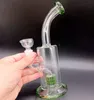 8.5 inch Thick Glass Water Bong Hookahs with Tire Perc Oil Dab Rigs Female 14mm Smoking Pipes