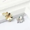 925 Charme de prata Bercas Dangle Alloy Spring Butterfly Clover Bella Bot Bad Fit Pandora Charms Bracelet Acessórios de joias DIY