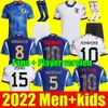 Japan 2022 Soccer Jersey Home Away Minamino Osako Nagatomo Yoshida Haraguchi Atom 2023 Japanese 22 23 Child Football Shirt Honda Men Set Kids Kit Player Version