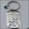 Keychains Autism Puzzle Charm Keychain Awareness Key Ring Gifts Jigsaw Keychains Piece Keyring Keepsake Gift Ruf88 Idmbv 808 Yydhhome Dhp5E