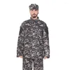 Мужские спортивные костюмы мужчины ACU Multicam Camouflage Взрослые военные униформы тактические боевые швары обучение костюма армия.