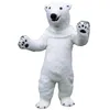 Costume de mascotte d'ours polaire, robe de soirée, carnaval de noël, tenues de dessin animé, Fursuit d'halloween