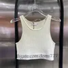 Mode kvinnors ärmlösa väst-t-shirt-toppar med brevlogotankens toppvästar