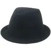 Boinas Fedoras Wool Hat for Women Solid Red Black Cowgirl Cowgirl Casamento Pos Panamá chapéus Sombrero Mujer